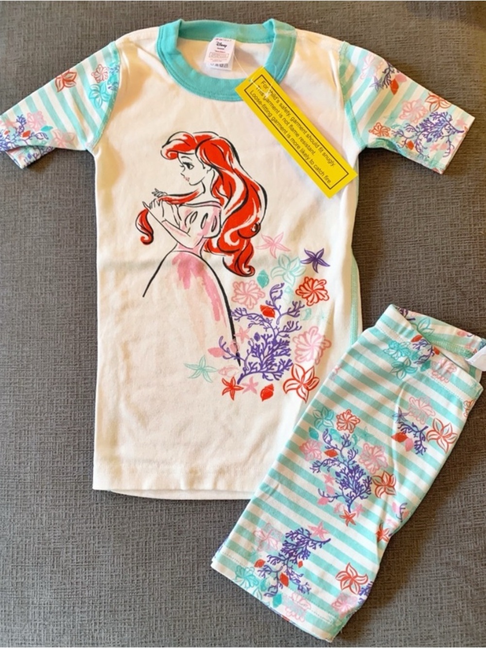 Hanna Andersson Disney Ariel Short Pajama Set - Picture 2 of 2